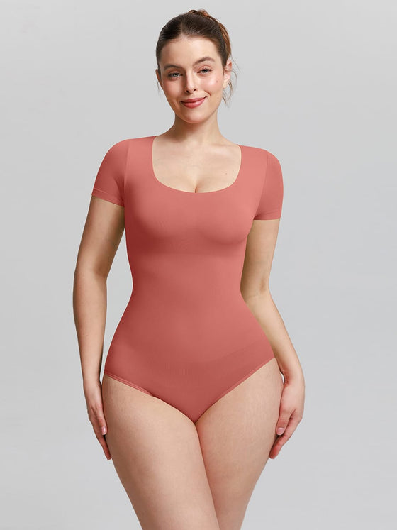 Wholesale Seamless Scoop Neck Shapewear Bodysuit Buttery Soft Tummy Control