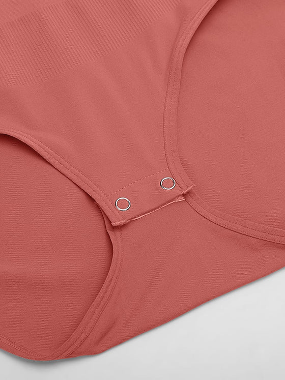 Wholesale Seamless Shapewear Bodysuit Buttery Soft Tummy Control Crew Neck