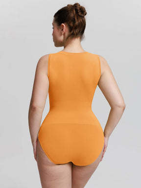 Wholesale Seamless Shapewear Bodysuit Buttery Soft Tummy Control Crew Neck