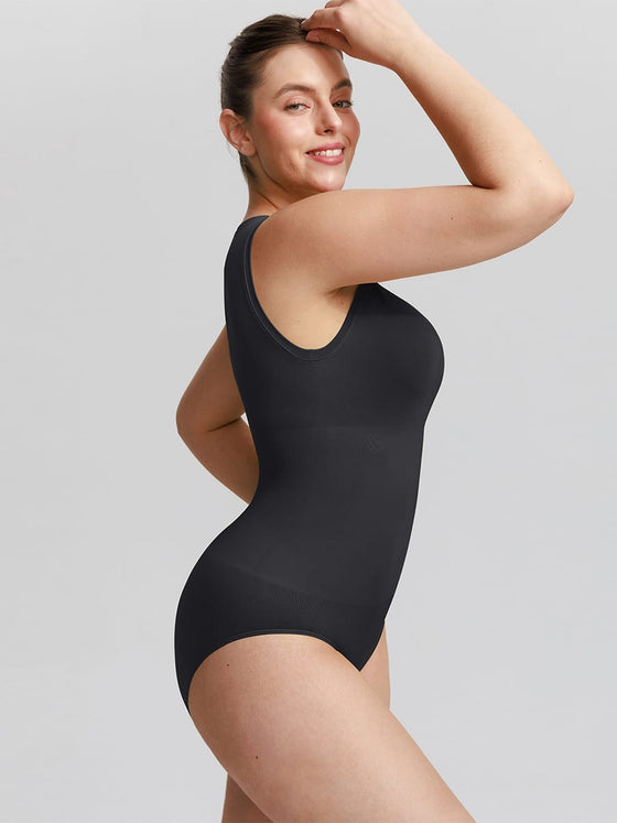 Wholesale Seamless Shapewear Bodysuit Buttery Soft Tummy Control Crew Neck