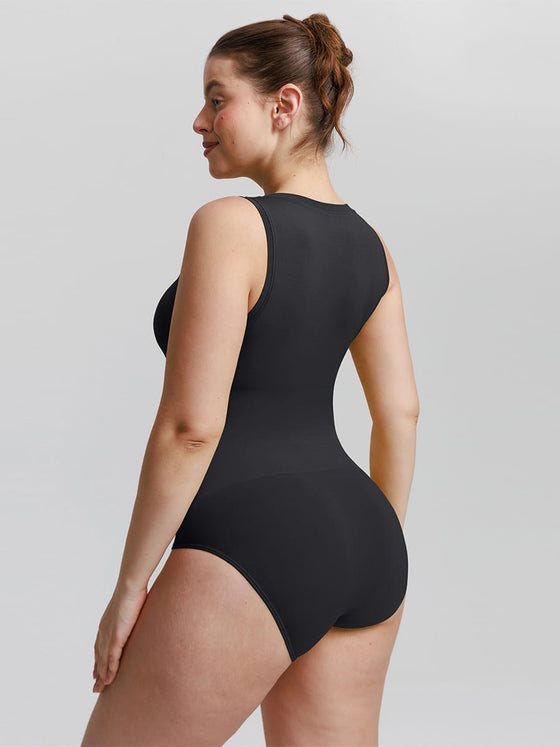 Wholesale Seamless Shapewear Bodysuit Buttery Soft Tummy Control Crew Neck