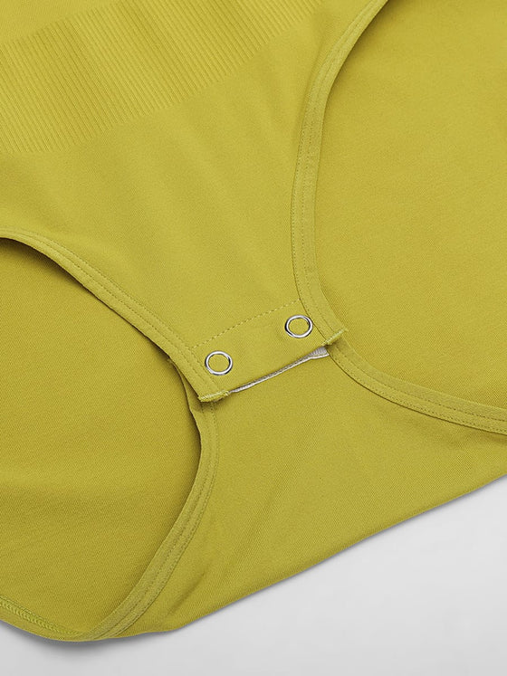 Wholesale Seamless Shapewear Bodysuit Buttery Soft Tummy Control Crew Neck