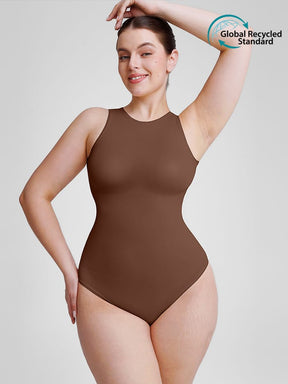 Wholesale 🌿 Eco-friendly Seamless Outer Crew Thong Bodysuit SPU