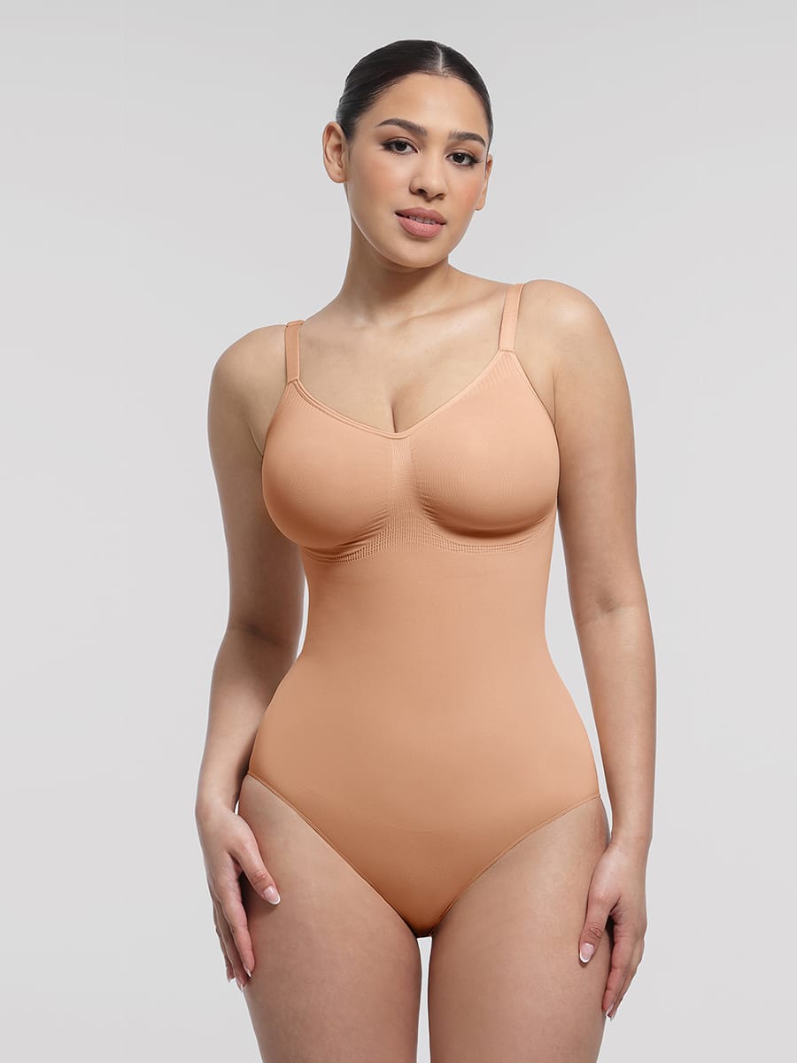 Wholesale Seamless Chest Support Waist Control Shapewear Bodysuit SPU
