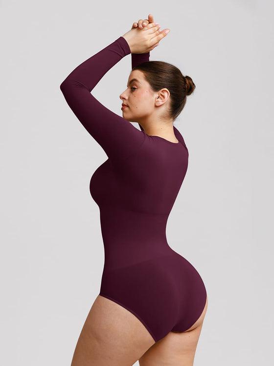 Wholesale Seamless Scoop Neck Tummy Control Shaping Briefs Bodysuit SPU