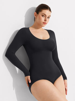 Wholesale Seamless Scoop Neck Tummy Control Shaping Briefs Bodysuit SPU