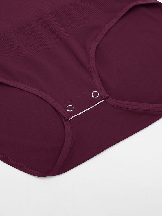 Wholesale Seamless Scoop Neck Tummy Control Shaping Briefs Bodysuit SPU