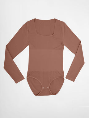 Wholesale Seamless Scoop Neck Tummy Control Shaping Briefs Bodysuit SPU