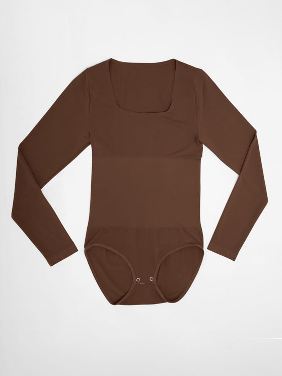 Wholesale Seamless Scoop Neck Tummy Control Shaping Briefs Bodysuit SPU