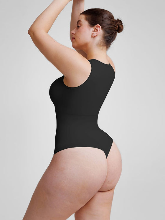 Wholesale 🌿 Eco-friendly Seamless Outer Crew Thong Bodysuit SPU
