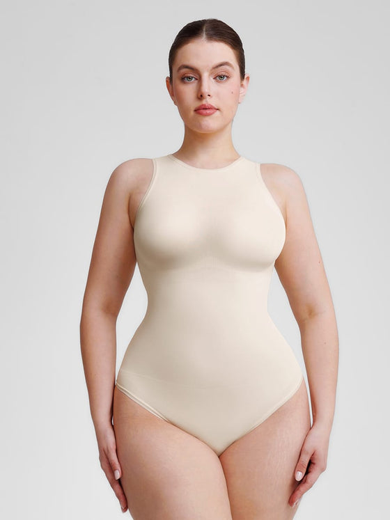 Wholesale 🌿 Eco-friendly Seamless Outer Crew Thong Bodysuit SPU