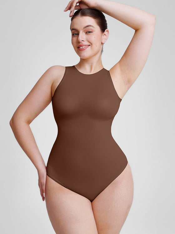 Wholesale 🌿 Eco-friendly Seamless Outer Crew Thong Bodysuit SPU