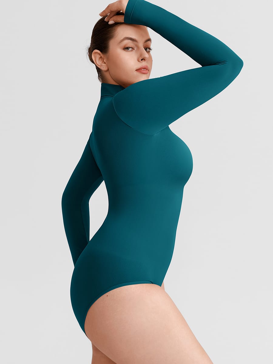 Wholesale Butter Soft Seamless Snap Crotch Bodysuit Second Skin Stretc
