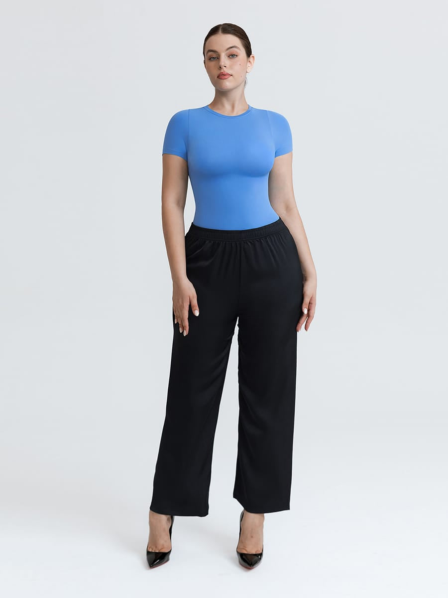 Wholesale Seamless Short Sleeve Waist and abdomen Shaping Hip briefs Bodysuit SPU