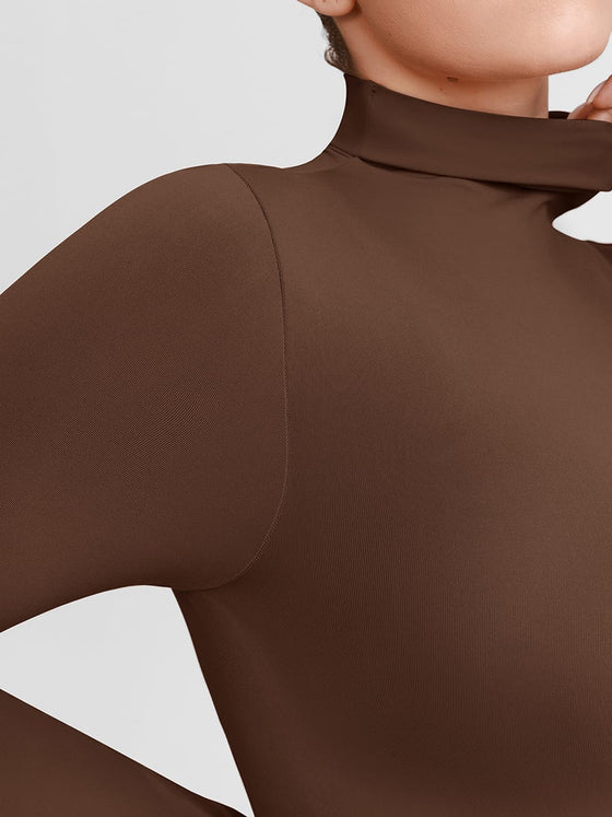 Wholesale Butter Soft Seamless Snap Crotch Bodysuit Second Skin Stretch Shapewear SPU
