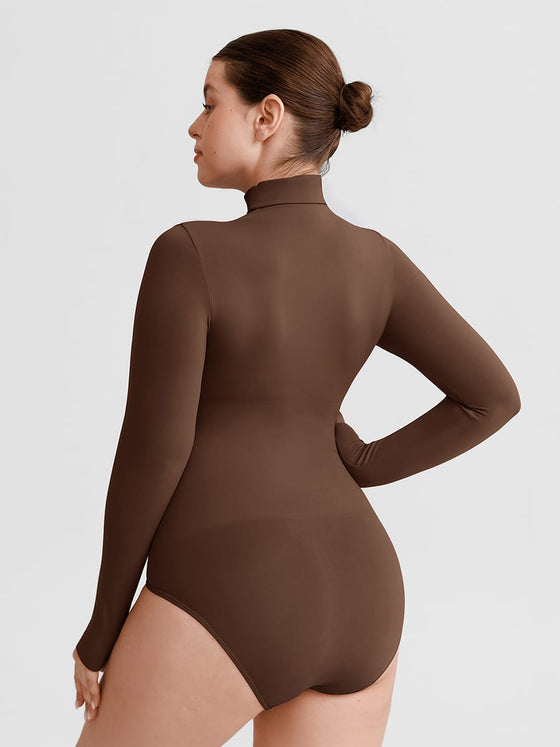 Wholesale Butter Soft Seamless Snap Crotch Bodysuit Second Skin Stretch Shapewear SPU