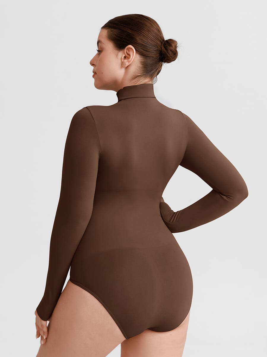 Wholesale Butter Soft Seamless Snap Crotch Bodysuit Second Skin Stretch Shapewear SPU