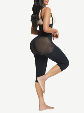 Wholesale Black Plus Size Full Body Shaper With Open Crotch Smooth Silhouette
