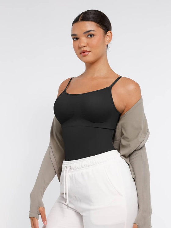 Wholesale Seamless Waist and Abdomen Shaping Shapewear Bodysuit with Adjustable Straps