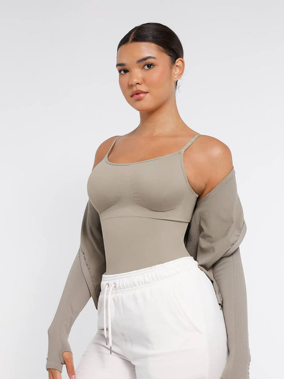 Wholesale Seamless Waist and Abdomen Shaping Shapewear Bodysuit with Adjustable Straps