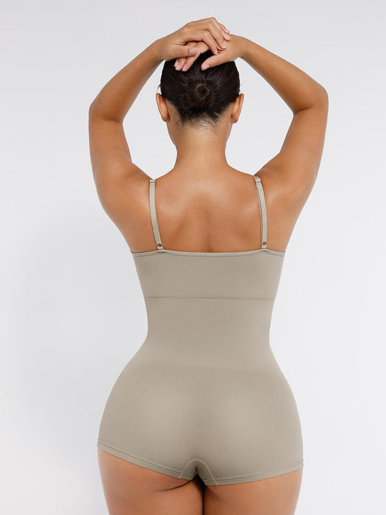 Wholesale Seamless Waist and Abdomen Shaping Shapewear Bodysuit with Adjustable Straps