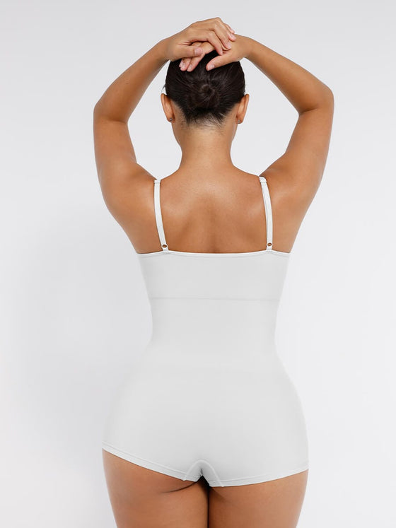 Wholesale Seamless Waist and Abdomen Shaping Shapewear Bodysuit with Adjustable Straps