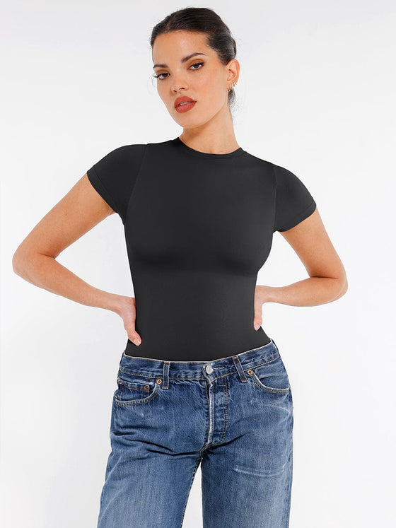 Wholesale Seamless Short Sleeve Waist and abdomen Shaping Hip briefs Bodysuit