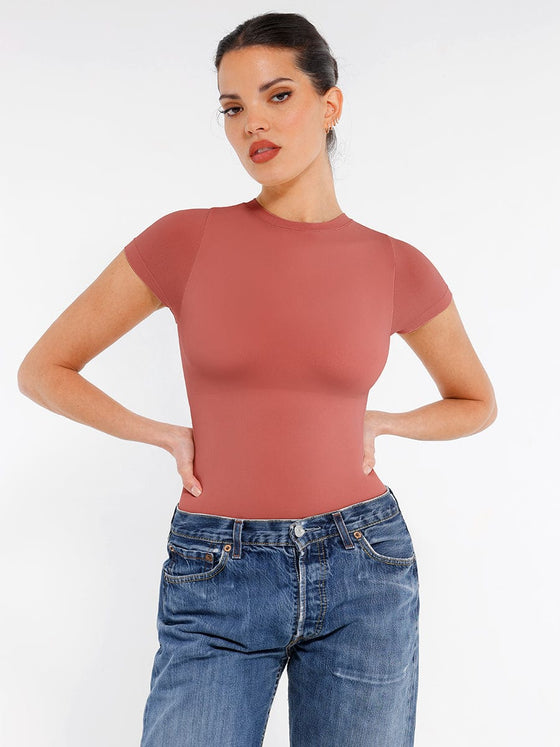 Wholesale Seamless Short Sleeve Waist and abdomen Shaping Hip briefs Bodysuit