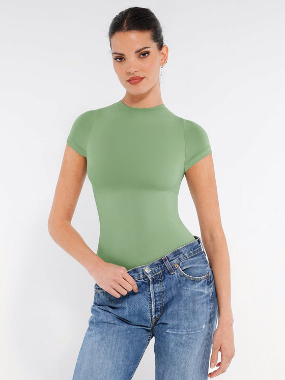 Wholesale Seamless Short Sleeve Waist and abdomen Shaping Hip briefs Bodysuit