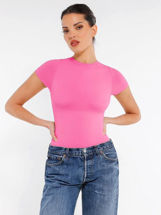 Wholesale Seamless Short Sleeve Waist and abdomen Shaping Hip briefs Bodysuit