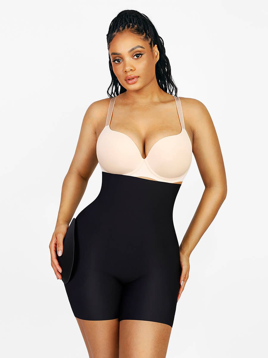 Wholesale Good High Waist Butt Lifter Thong Curve With 2 Side Straps B