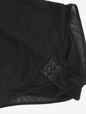 Wholesale Sexy Deep V-Neck Mesh Sheer Bodysuit