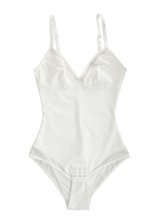 Wholesale Sexy Deep V-Neck Mesh Bodysuit