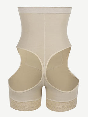 Wholesale Flawlessly High Waist Open Butt Shapewear Shorts Stretchy