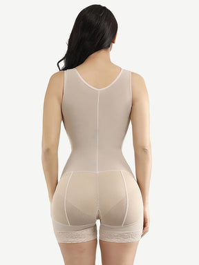 [USA Warehouse]Wholesale Ultra Cheap Lace Hooks U Neck Plus Size Glue Crotchless Slimming Bodysuits Waist Trainer