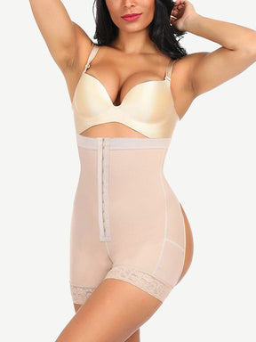 Functional Strengthen 3 Layers Buttless Plus Size Body Shaper Tummy Control