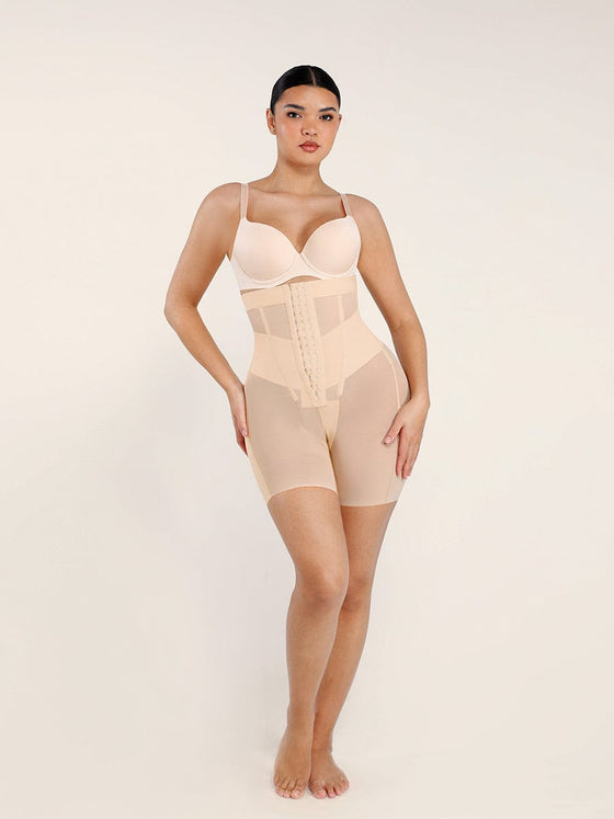 Wholesale High-Waisted Shaping Briefs Breathable Mesh Waist & Abdomen Control Butt Lifter