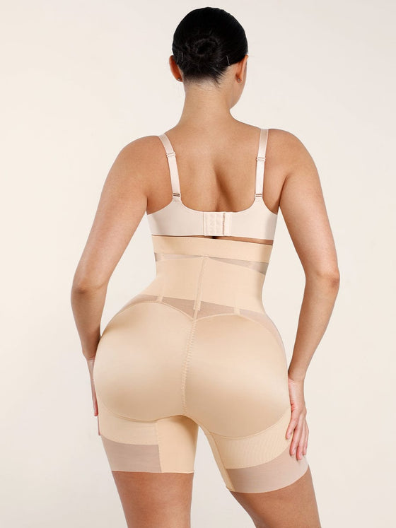 Wholesale High-Waisted Shaping Briefs Breathable Mesh Waist & Abdomen Control Butt Lifter