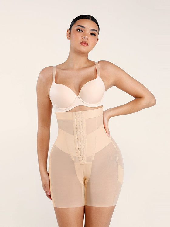 Wholesale High-Waisted Shaping Briefs Breathable Mesh Waist & Abdomen Control Butt Lifter