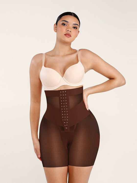 Wholesale High-Waisted Shaping Briefs Breathable Mesh Waist & Abdomen Control Butt Lifter
