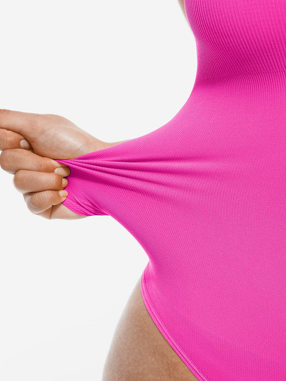 Wholesale Seamless Crossover Halter Thong Bodysuit