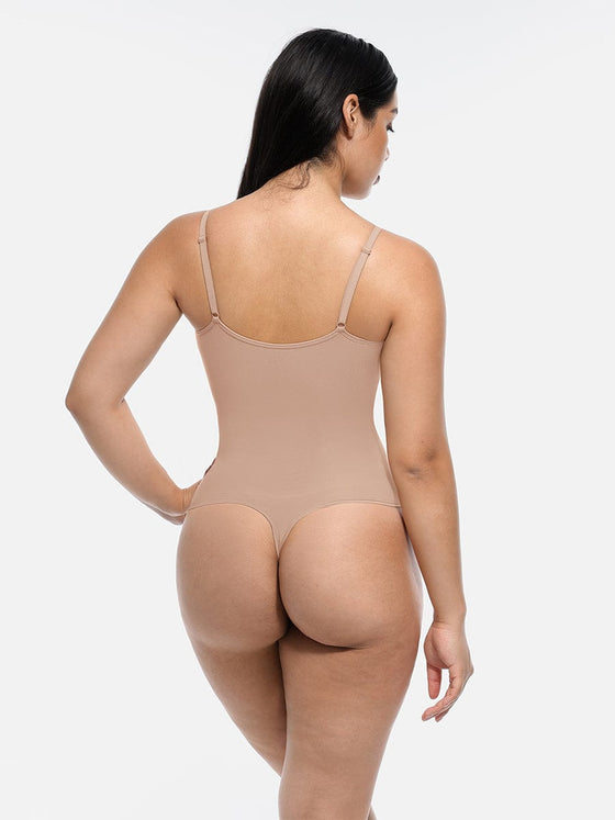 Wholesale Seamless Covered Bust Jumpsuit Thong Bodysuit
