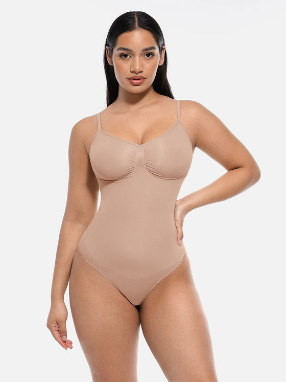 Wholesale Seamless Covered Bust Jumpsuit Thong Bodysuit