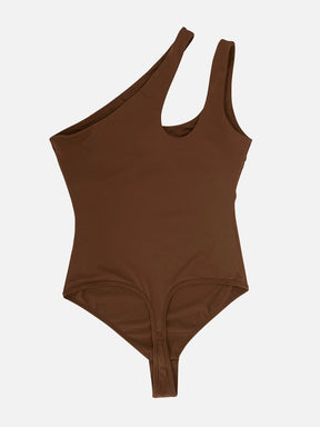 Wholesale One-shoulder Cut Out Shapewear Bodysuit