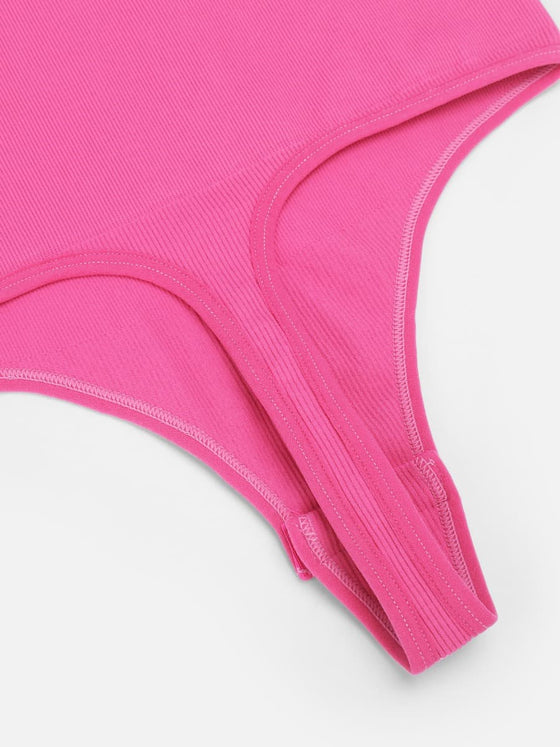 Wholesale Long Sleeved V-neck Waist Shaping Tummy Control Seamless Bodysuit