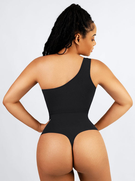 Wholesale Seamless One-Shoulder Waist Tummy Control Body Bodysuit