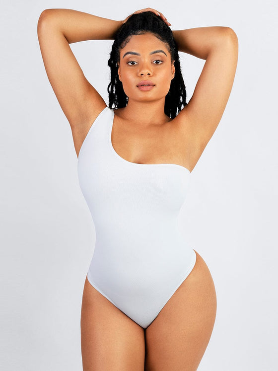 Wholesale Seamless One-Shoulder Waist Tummy Control Body Bodysuit