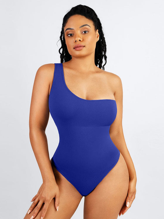 Wholesale Seamless One-Shoulder Waist Tummy Control Body Bodysuit