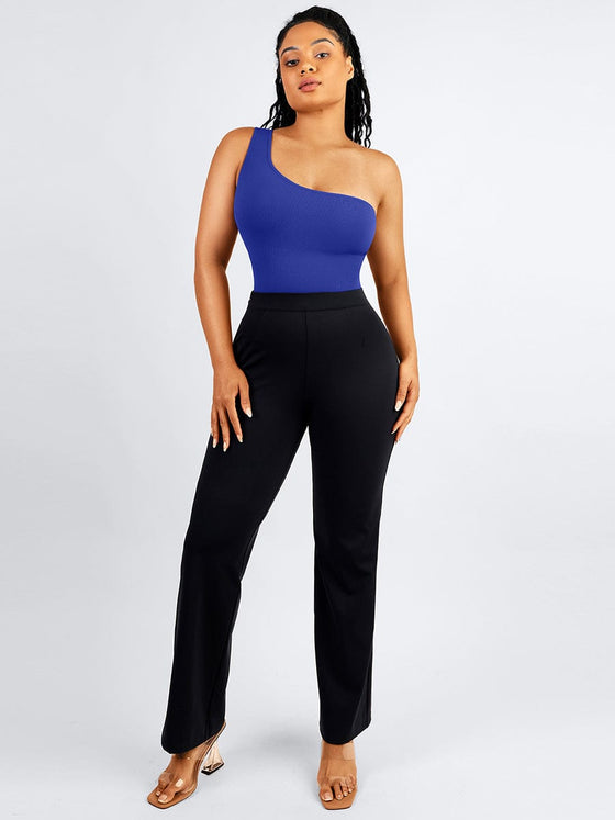 Wholesale Seamless One-Shoulder Waist Tummy Control Body Bodysuit