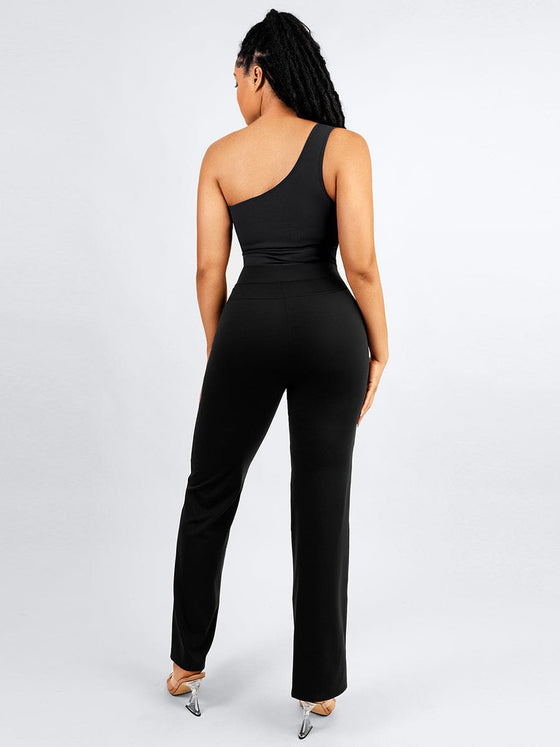 Wholesale Seamless One-Shoulder Waist Tummy Control Body Bodysuit
